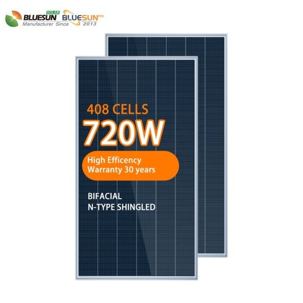 N-Type 720W Dual Glass Shingled Module